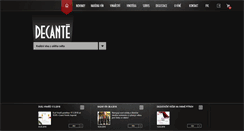 Desktop Screenshot of decante.cz